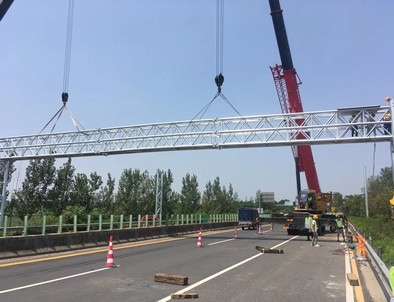 渭南渭南门架标牌施工现场